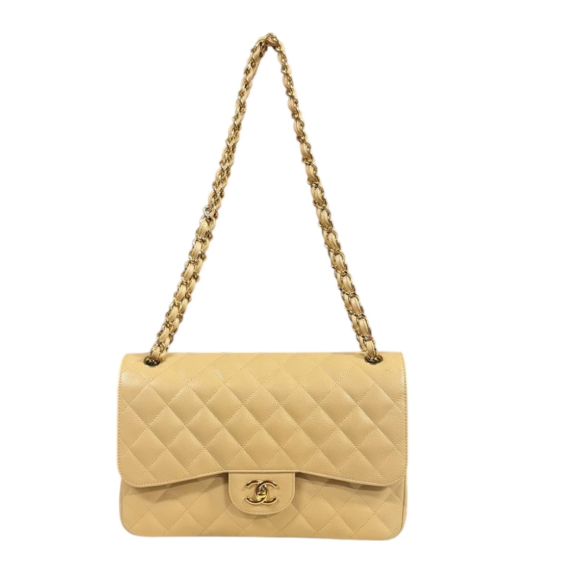 CHANEL SHOULDER BAG CROSS BODY CAVIARSKIN WCHAIN (1 of 4)