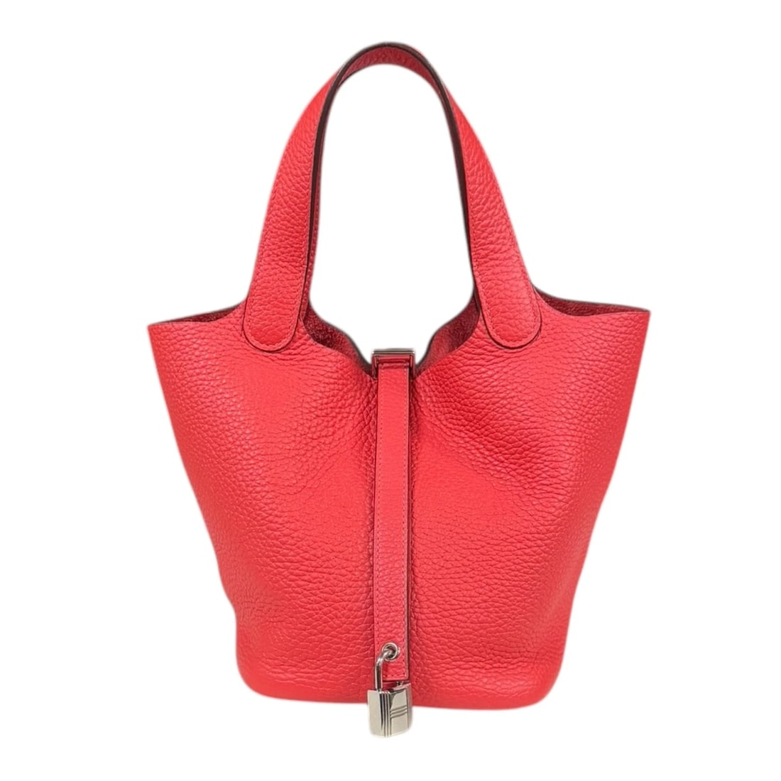 HERMES HANDBAG TAURILLON CLEMENCE PICOTAN LOCK PM: HERMES Handbag Taurillon Clemence Picotan Lock PM Brand: HERMES Type/Style: Handbag Material: Exterior Material Taurillon Clemence Color: Exterior color Rose Extreme Size: W7.1 x H7.1 x D5.5inch Handl