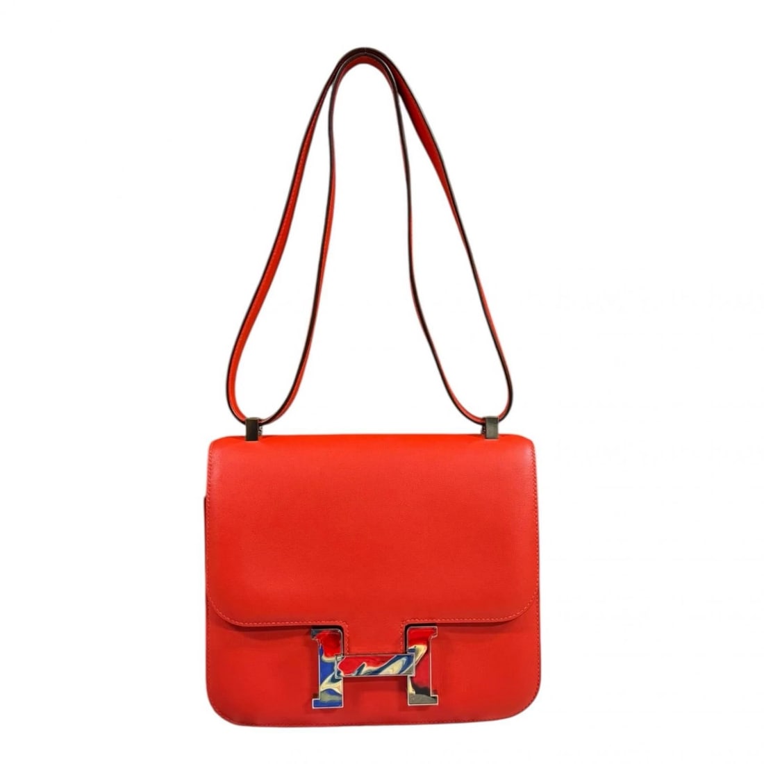 HERMES MARBLE ROCK SHOULDER BAG EPSOM CONSTANCE III 24: HERMES Marble Rock Shoulder Bag Epsom Constance III 24 Brand: HERMES Type/Style: Shoulder Bag Material: Exterior Material Epsom Color: Exterior color Capusine Size: W9.1 x H7.9 x D2.4inch Accessor