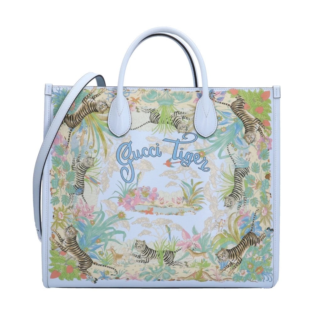 GUCCI TOTE BAG LEATHER COATED CANVAS MEDIUM TOTE BAG: GUCCI Tote Bag leather Coated canvas Medium Tote Bag Brand: GUCCI Type/Style: Shoulder Bag Material: Exterior Material leather Color: Exterior color multicolor Size: W14.6 x H12.6 x D5.9inch