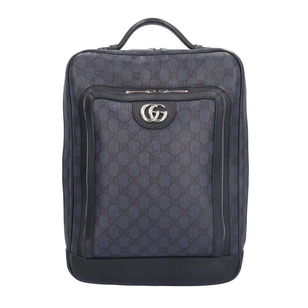GUCCI DAYPACK GG SUPREME CANVAS LEATHER: GUCCI Daypack GG Supreme Canvas leather Brand: GUCCI Type/Style: Daypack Material: Exterior Material GG Supreme Canvas Color: Exterior color Navy Size: W11.0 x H15.0 x D5.1inch Handle:7.1inch