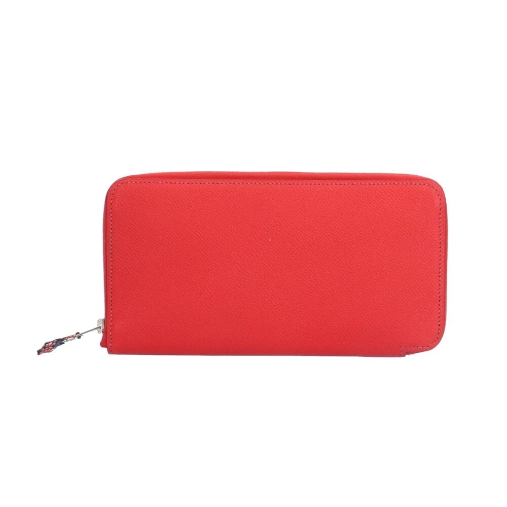 HERMES PURSE EPSOM AZAP LONG: HERMES purse Epsom Azap long Brand: HERMES Type/Style: purse Material: Exterior Material Epsom Color: Exterior color Rouge Kazak Size: W7.9 x H4.3x D0.6inch Accessories: None Accessories Notice: When