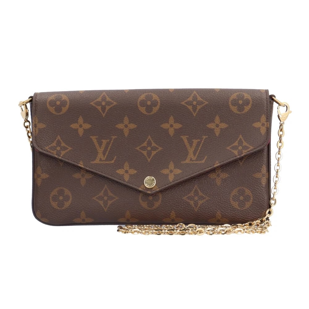 LOUIS VUITTON SHOULDERBAG CHAINSHOULDER MONOGRAM: LOUIS VUITTON ShoulderBag ChainShoulder Monogram Brand: LOUIS VUITTON Type/Style: Shoulder Bag Material: Exterior Material Monogram canvas Color: Exterior color Brown Size: W8.3 x H4.5 x D1.2inch