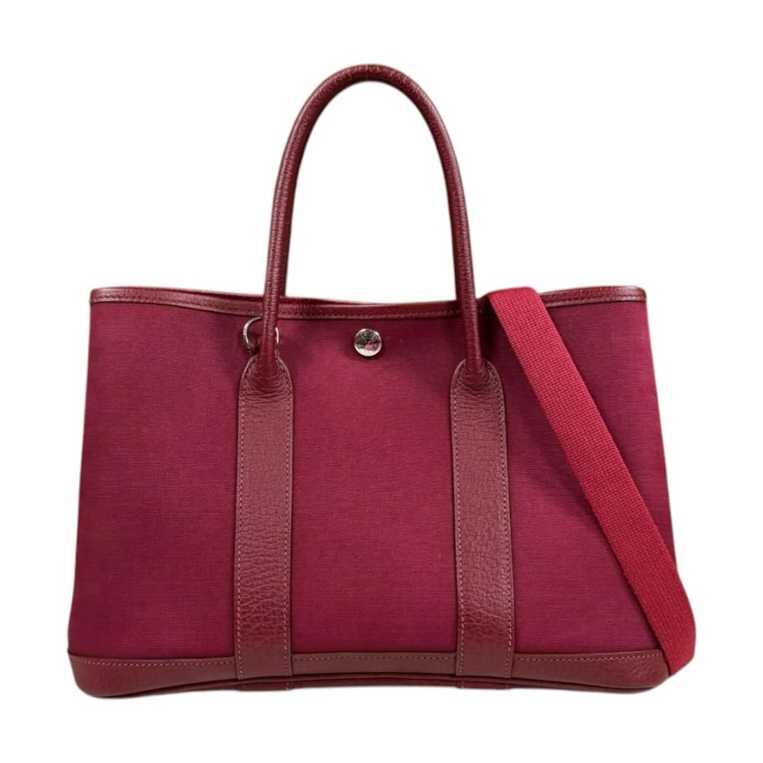 HERMES TOTE BAG TOWAR OFFICIER 2WAY GARDEN PARTY TPM: HERMES Tote Bag Towar Officier 2way Garden party TPM Brand: HERMES Type/Style: Tote Bag Material: Exterior Material Towar Officier Color: Exterior color Rouge Imperial Size: W11.6 x H7.9 x D5.1inch