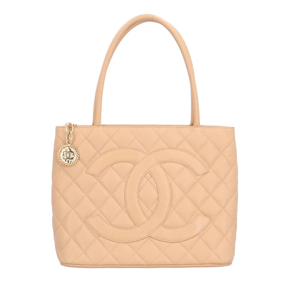 CHANEL TOTE BAG CAVIAR SKIN COCO MARK STANDARD: CHANEL Tote Bag Caviar skin COCO Mark Standard Brand: CHANEL Type/Style: Tote Bag Material: Exterior Material Caviarskin Color: Exterior color beige Size: W12.6 x H9.4 x D5.7inch Handle:17.7inch A