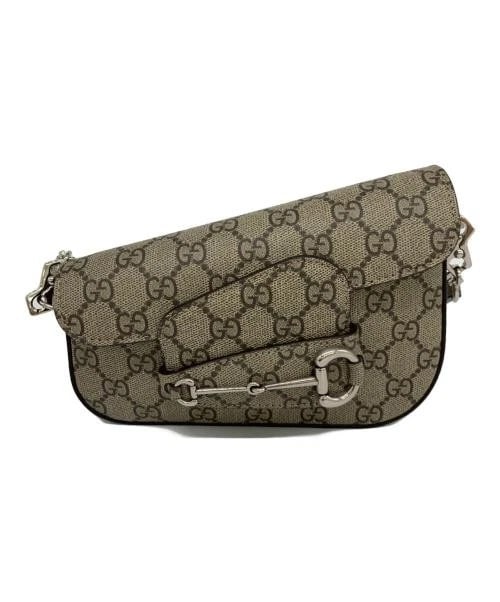 GUCCI HORSEBIT SHOULDER BAG: GUCCI Horsebit Shoulder Bag Brand: GUCCI Type/Style: Shoulder Bag Material: None Color: Gray Size: H:14cm / W:20cm / D:6cm Accessories: None Accessories Notice: When purchasing pre-owned g