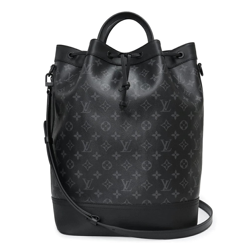 LOUIS VUITTON MAXI NOE SLING SHOULDER HANDBAG: LOUIS VUITTON Maxi Noe Sling Shoulder Handbag Brand: LOUIS VUITTON Type/Style: Handbag Material: Monogram Eclipse Color: Black Size: W:34cm x H:42cm x D:18cm Accessories: None Accessories