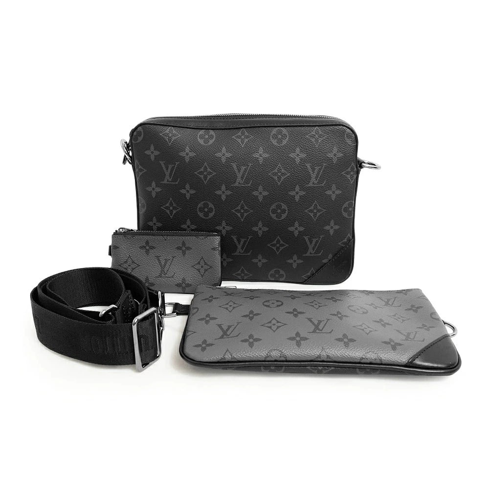 LOUIS VUITTON SHOULDER BAG MONOGRAM ECLIPSE BLACK - 2