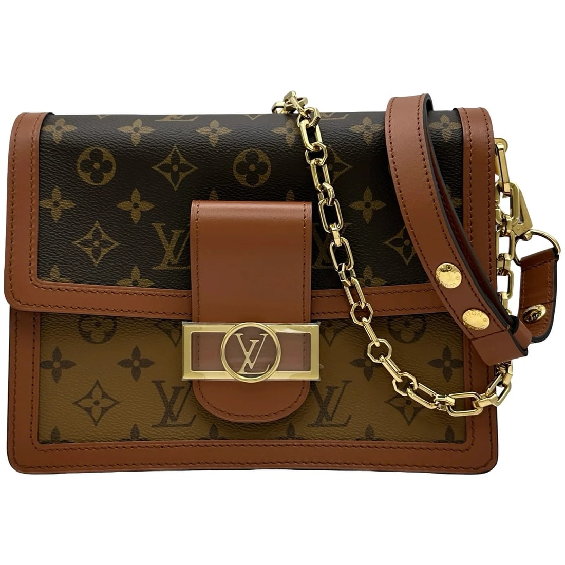 LOUIS VUITTON BROWN MONOGRAM REVERSE SHOULDER BAG: LOUIS VUITTON Brown Monogram Reverse Shoulder Bag Brand: LOUIS VUITTON Type/Style: Shoulder Bag Material: Monogram Reverse Color: brown Size: W: 24.5cm / H: 19.5cm / D: 8.5cm Accessories: None