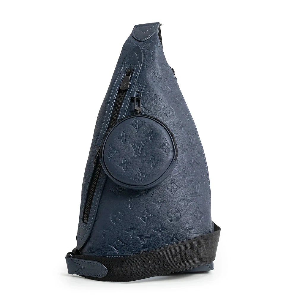 LOUIS VUITTON MONOGRAM SHADOW SHOULDER BAG: LOUIS VUITTON Monogram Shadow Shoulder Bag Brand: LOUIS VUITTON Type/Style: Shoulder Bag Material: Monogram Shadow Color: Navy Blue Size: W:20cm x H:42cm x D:6cm Accessories: None Accessories Notice: