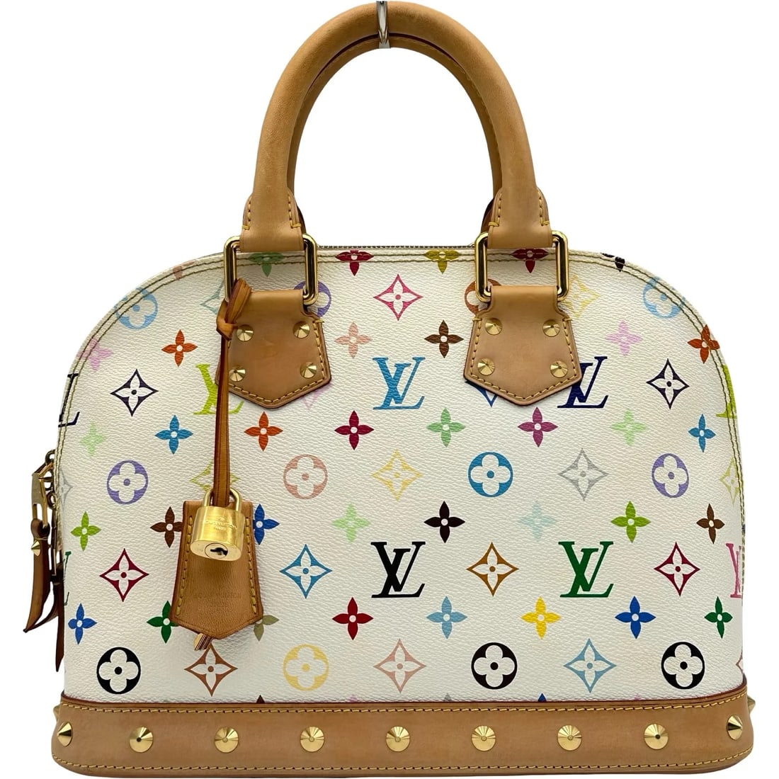 LOUIS VUITTON ALMA BROWN MONOGRAM MULTICOLOR HANDBAG: Louis Vuitton Alma Brown Monogram Multicolor Handbag Brand: LOUIS VUITTON Type/Style: Handbag Material: Monogram Multicolor Color: Bron Size: W: 32cm / H: 23cm / D: 14.5cm Accessories: None