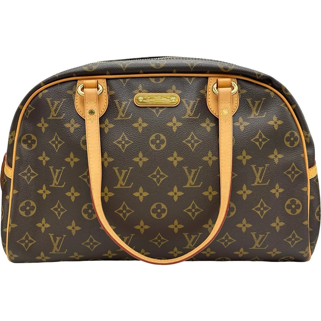 LOUIS VUITTON MONTORGUEIL GM BROWN MONOGRAM CANVAS HANDBAG: Louis Vuitton Montorgueil GM Brown Monogram Canvas Handbag Brand: LOUIS VUITTON Type/Style: Handbag Material: Monogram Canvas Color: brown Size: W: 32cm / H: 20cm / D: 14cm Accessories: None