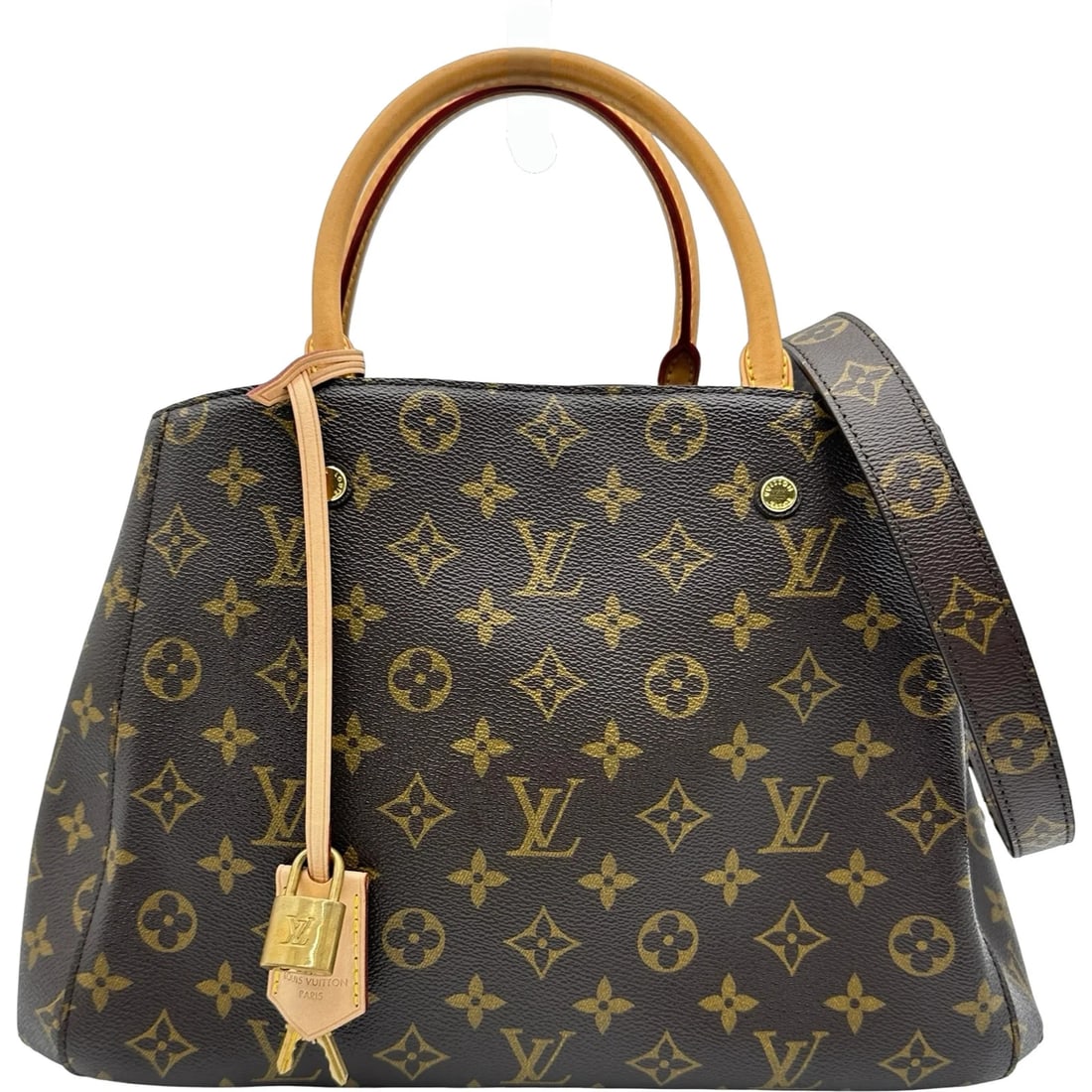LOUIS VUITTON MONTAIGNE BROWN MONOGRAM CANVAS: LOUIS VUITTON Montaigne Brown Monogram Canvas Brand: LOUIS VUITTON Type/Style: Shoulder Bag Material: Monogram Canvas Color: brown Size: W: 35cm / H: 24cm / D: 11cm Accessories: None Acces