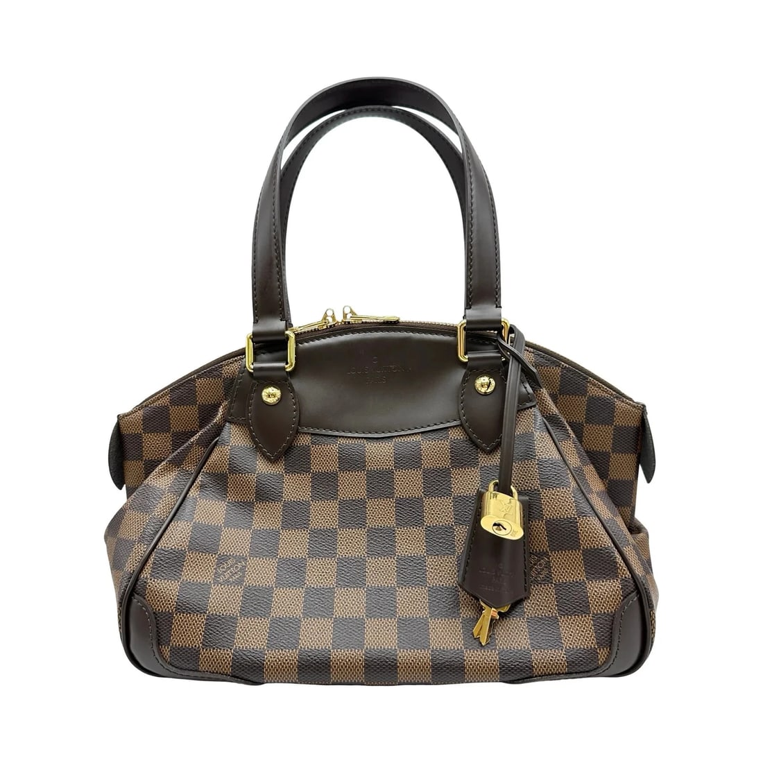 LOUIS VUITTON VERONA BROWN DAMIER HANDBAG: Louis Vuitton Verona Brown Damier Handbag Brand: LOUIS VUITTON Type/Style: Handbag Material: Damier Color: brown Size: W: 27.5cm / H: 20.5cm / D: 15.5cm Accessories: None Accessories Notic