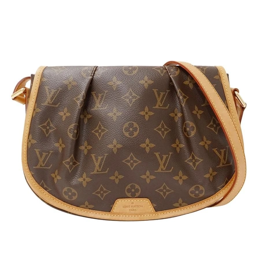 LOUIS VUITTON SHOULDER BAG IN MONOGRAM CANVAS: Louis Vuitton Shoulder Bag in Monogram Canvas Brand: Louis Vuitton Type/Style: Shoulder Bag Material: Monogram Canvas Color: Brown Size: W: 28cm / H: 21cm / D: 9cm (bottom) Accessories: None <