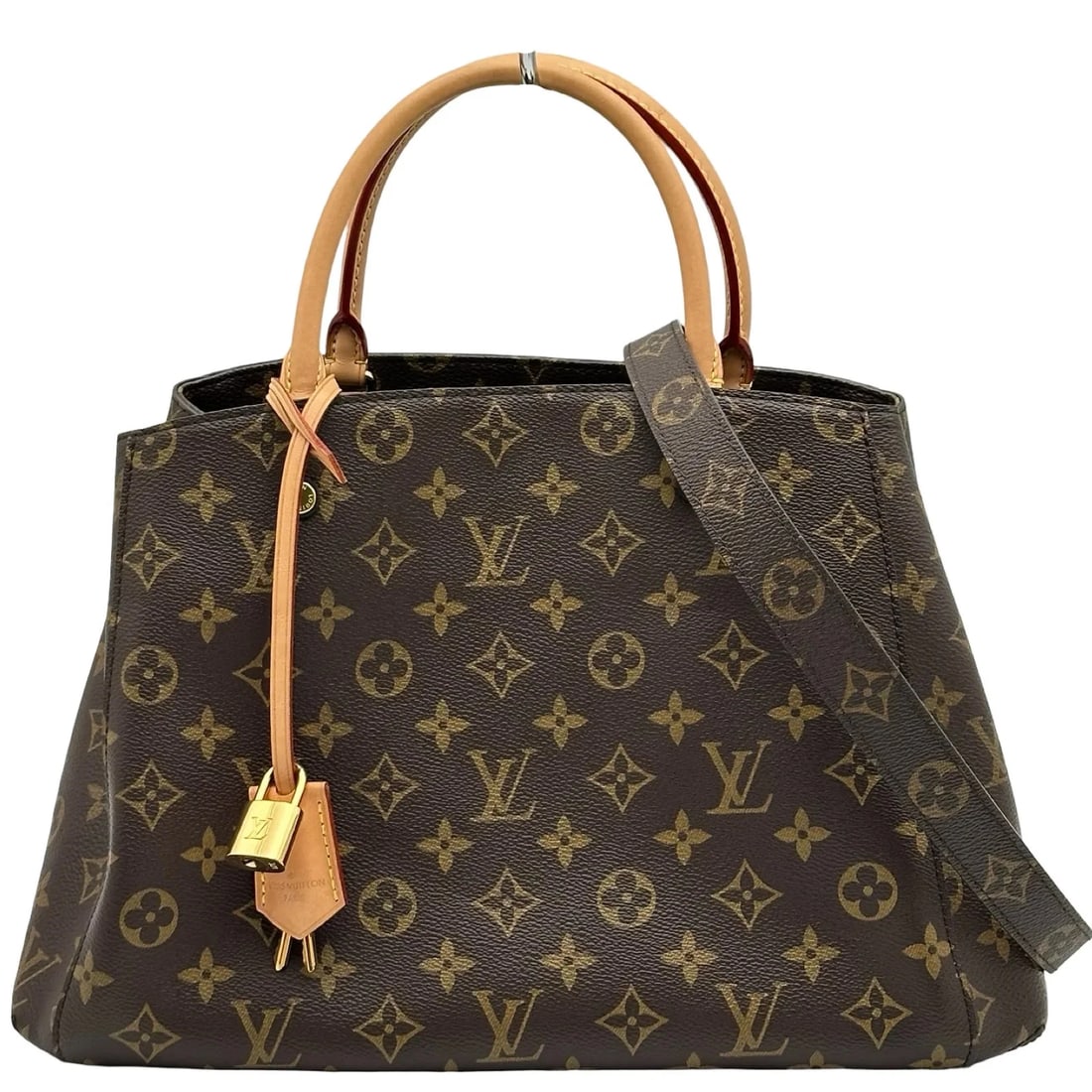 LOUIS VUITTON BROWN MONOGRAM CANVAS SHOULDER BAG: LOUIS VUITTON Brown Monogram Canvas Shoulder Bag Brand: LOUIS VUITTON Type/Style: Shoulder Bag Material: Monogram Canvas Color: brown Size: W: 35cm / H: 23.5cm / D: 10.5cm Accessories: None