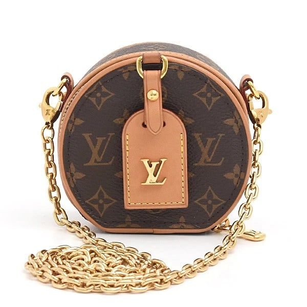 LOUIS VUITTON BOITE CHAPEAU NECKLACE MINI SHOULDER BAG: Louis Vuitton Boite Chapeau Necklace Mini Shoulder Bag Brand: LOUIS VUITTON Type/Style: Shoulder Bag Material: None Color: None Size: W:9cm x H:8.5cm x D:4.8cm Accessories: None Accessorie