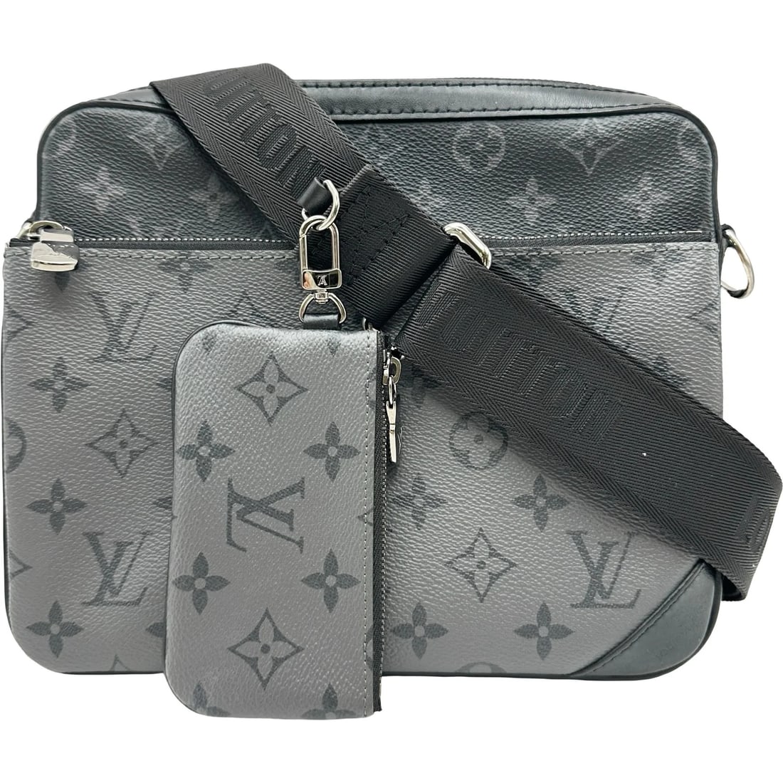 LOUIS VUITTON TRIO MESSENGER BLACK ECLIPSE SHOULDER BAG (1 of 5)