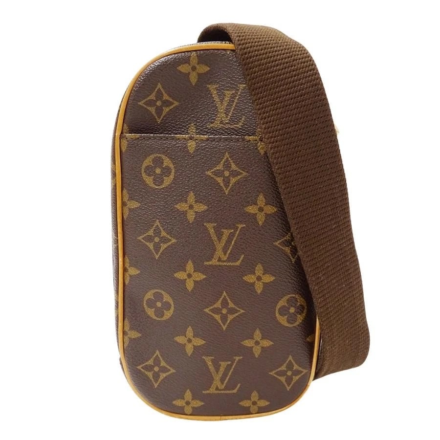 LOUIS VUITTON MONOGRAM CANVAS POCHETTE GANGE SHOULDER BAG: Louis Vuitton Monogram Canvas Pochette Gange Shoulder Bag Brand: Louis Vuitton Type/Style: Shoulder Bag Material: Monogram Canvas Color: Brown Size: W: 12.5cm / H: 22.5cm / D: 5cm Accessories: None