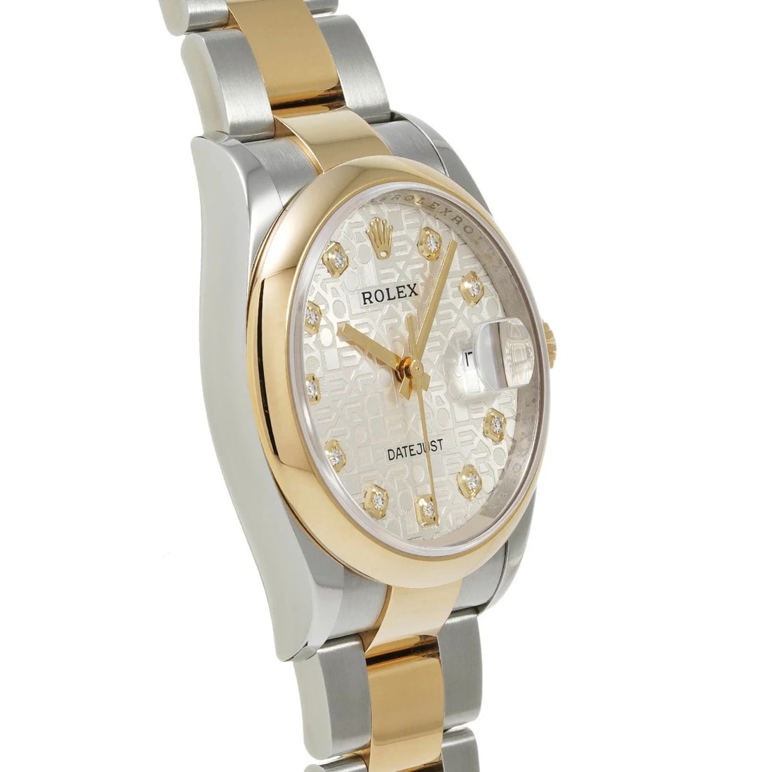 ROLEX DATEJUST SILVER WATCH - 3