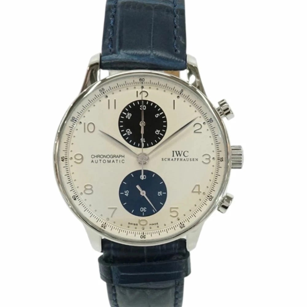 IWC PORTUGIESER CHRONOGRAPH BEIGE WATCH: Iwc Portugieser Chronograph Beige Watch Brand: IWC Type/Style: Wristwatch Material: Case Material N/A Band Material N/A Color: Dial Color Beige Size: Wrist Size 20.0cm Case Size 41mm Accessories: