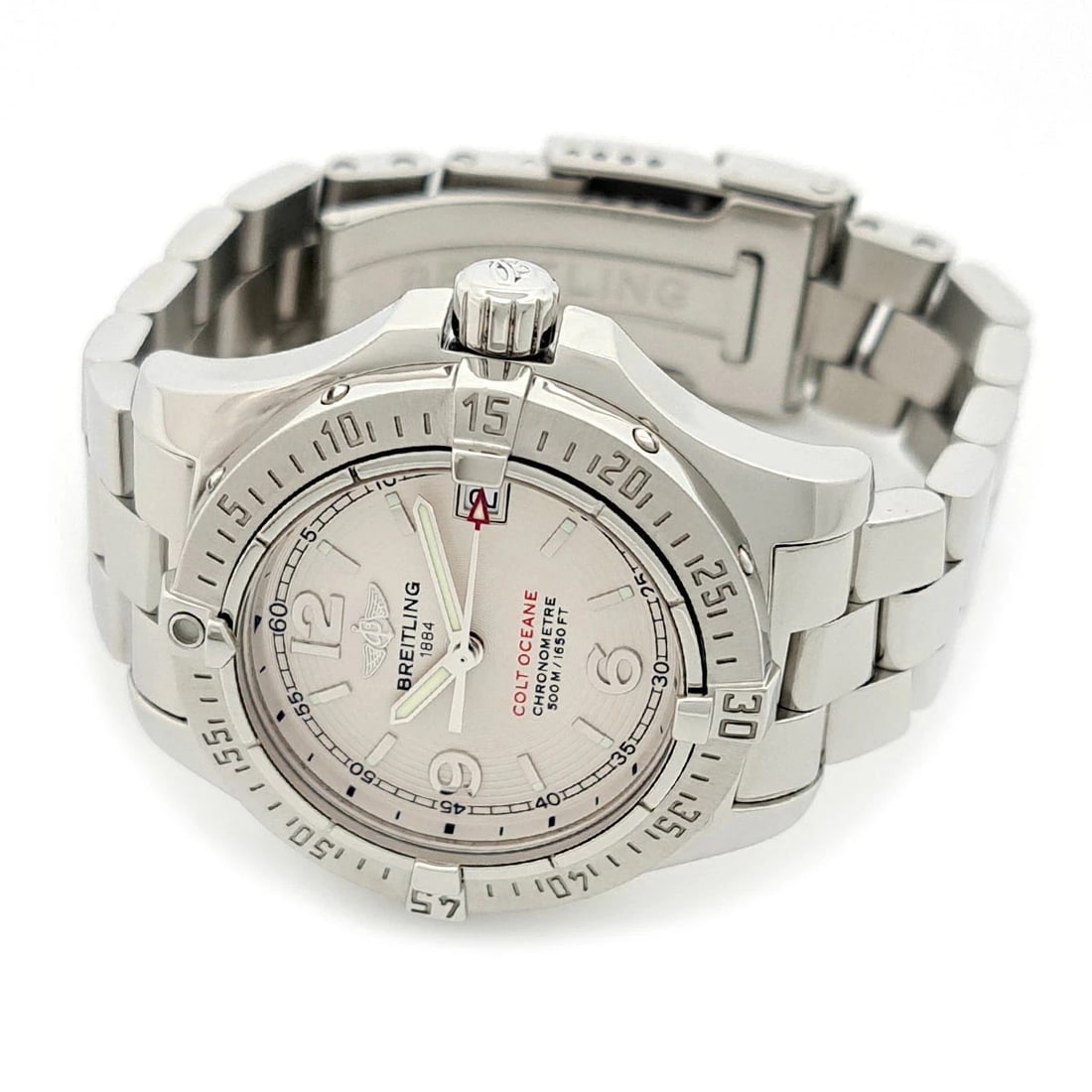 BREITLING SILVER WATCH - 2