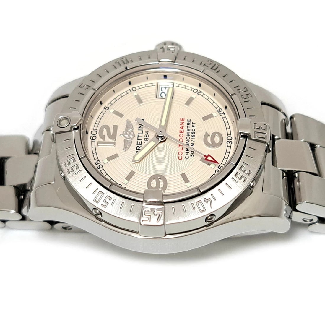 BREITLING SILVER WATCH - 3