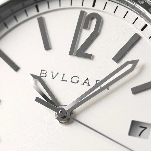 BVLGARI SILVER AUTOMATIC LEATHER WATCH - 4