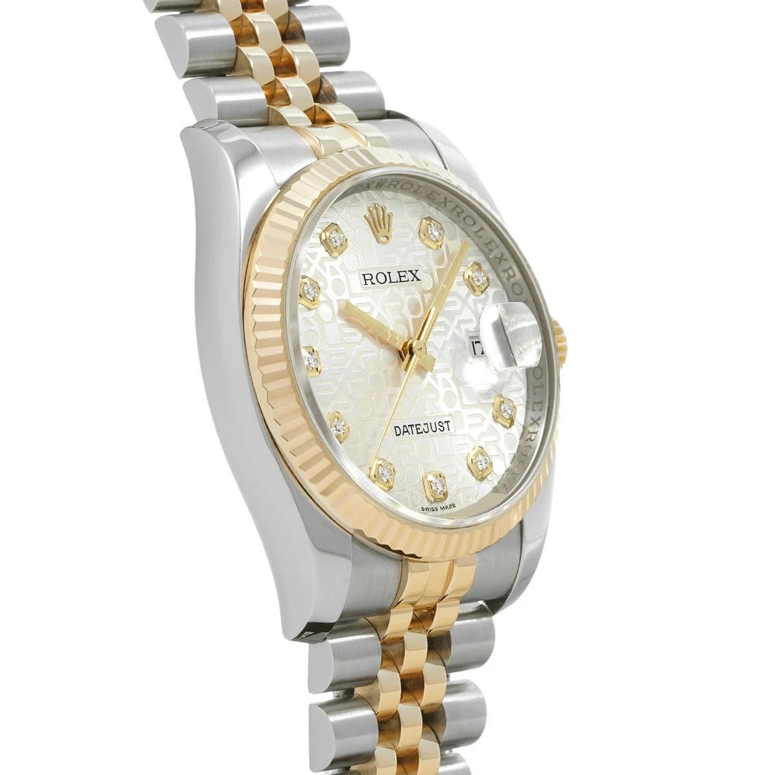 ROLEX DATEJUST SILVER WATCH - 3