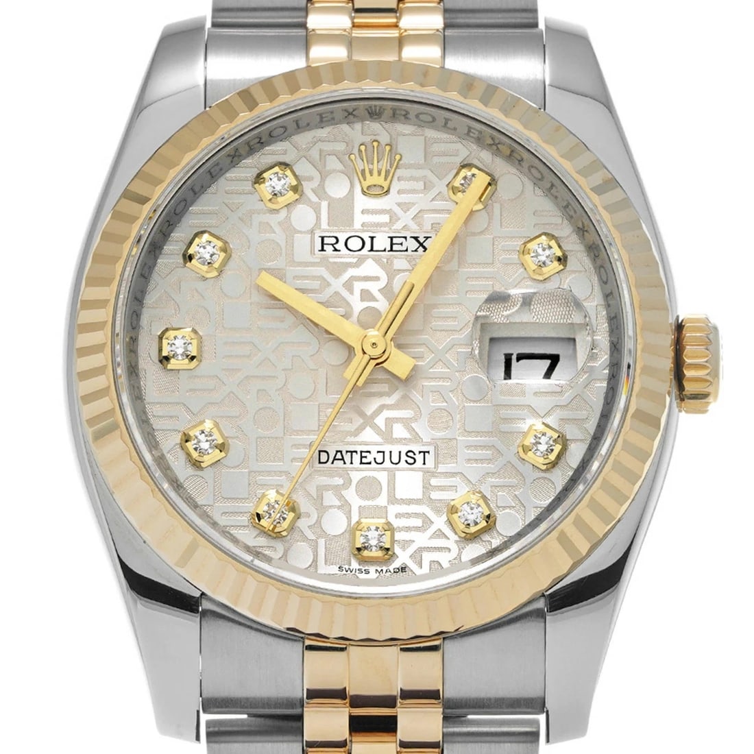ROLEX DATEJUST SILVER WATCH - 4