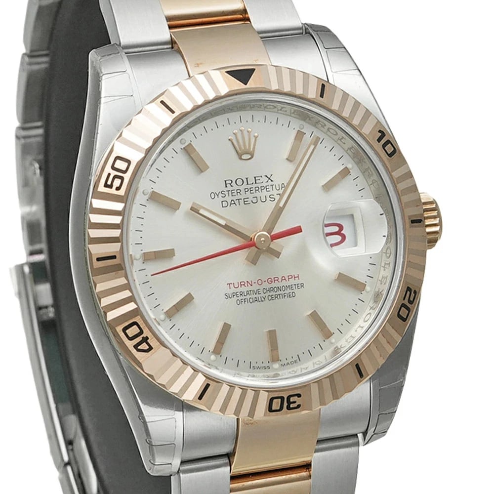 ROLEX DATEJUST SILVER WATCH - 3