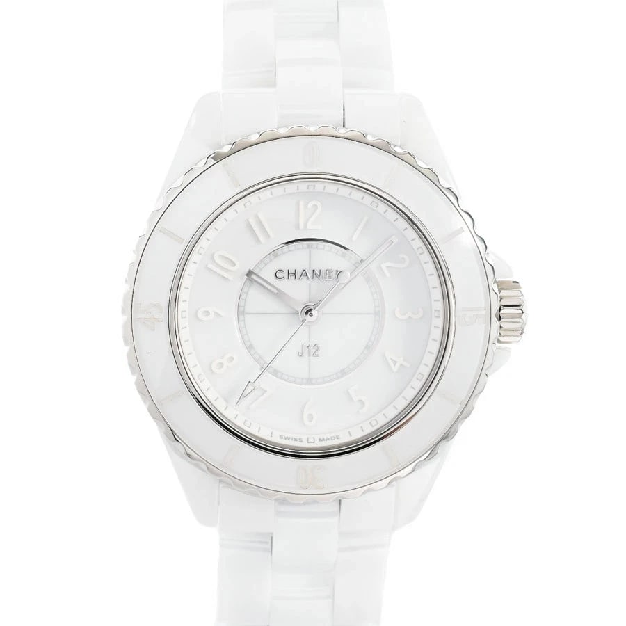 CHANEL J12 PHANTOM WHITE WATCH: Chanel J12 Phantom White Watch Brand: CHANEL Type/Style: Wristwatch Material: Band Material Ceramic/ Case Material N/A Color: Dial Color White Size: Wrist Size 17cm Case Size 33mm Accessories: None