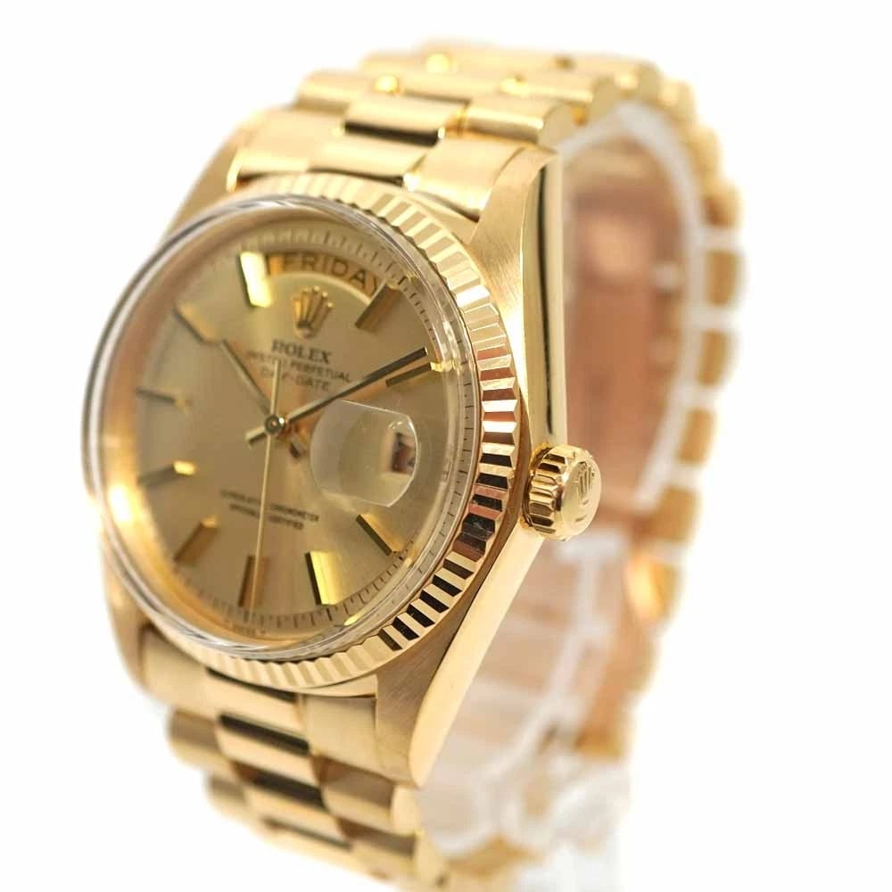 ROLEX DATE YELLOW WATCH - 2