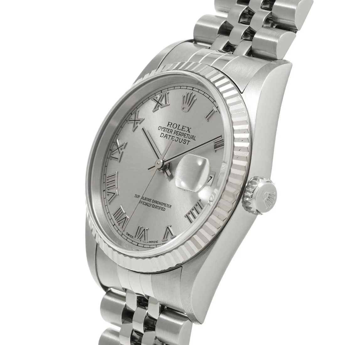 ROLEX DATEJUST SILVER WATCH - 2