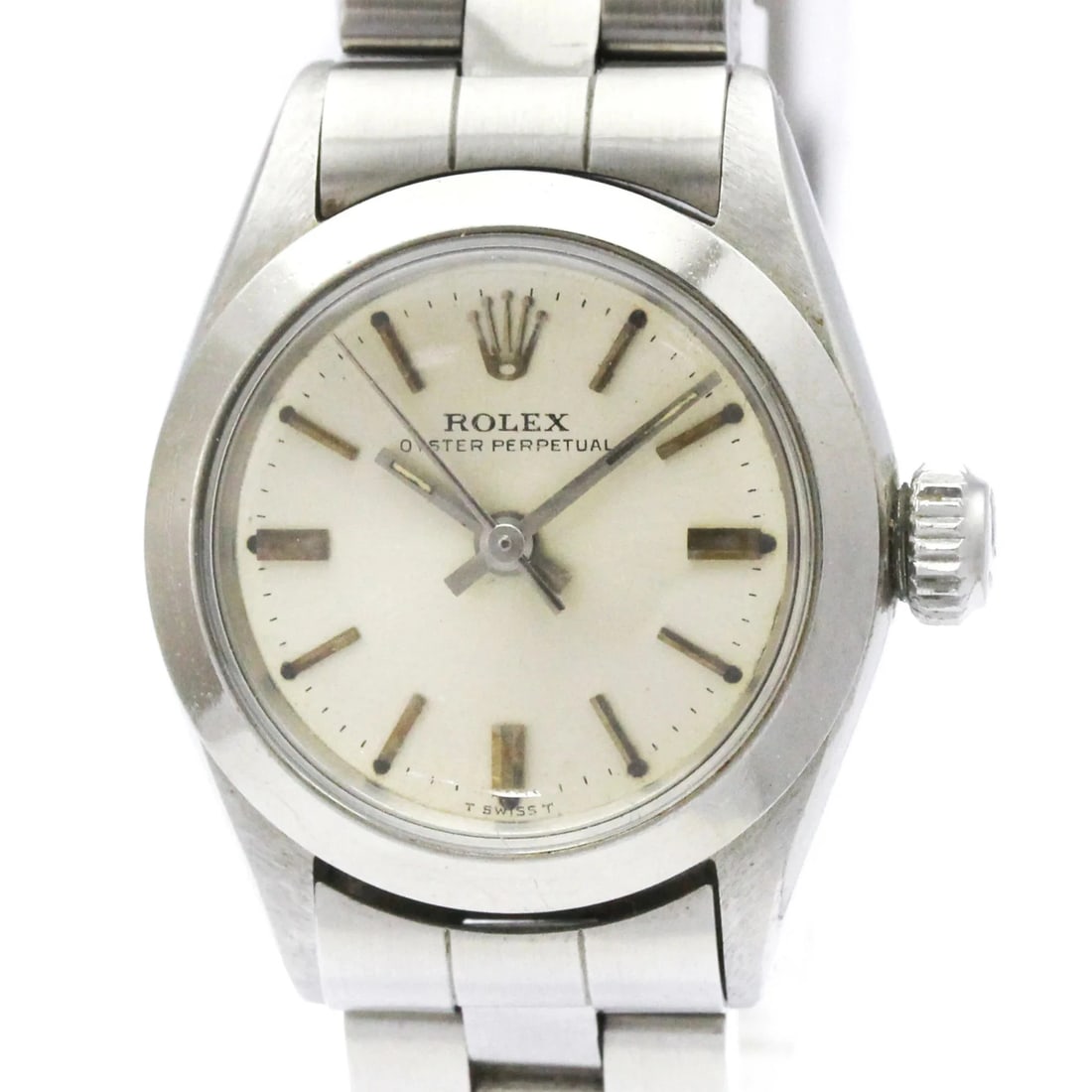 ROLEX OYSTER PERPETUAL STEEL AUTOMATIC WATCH: Rolex Oyster Perpetual Steel Automatic Watch Brand: Rolex Type/Style: Wristwatch Material: (Case) Stainless steel (Band) Stainless steel Color: Dial Color Silver Size: Case Diameter 25mm / 0.98inch