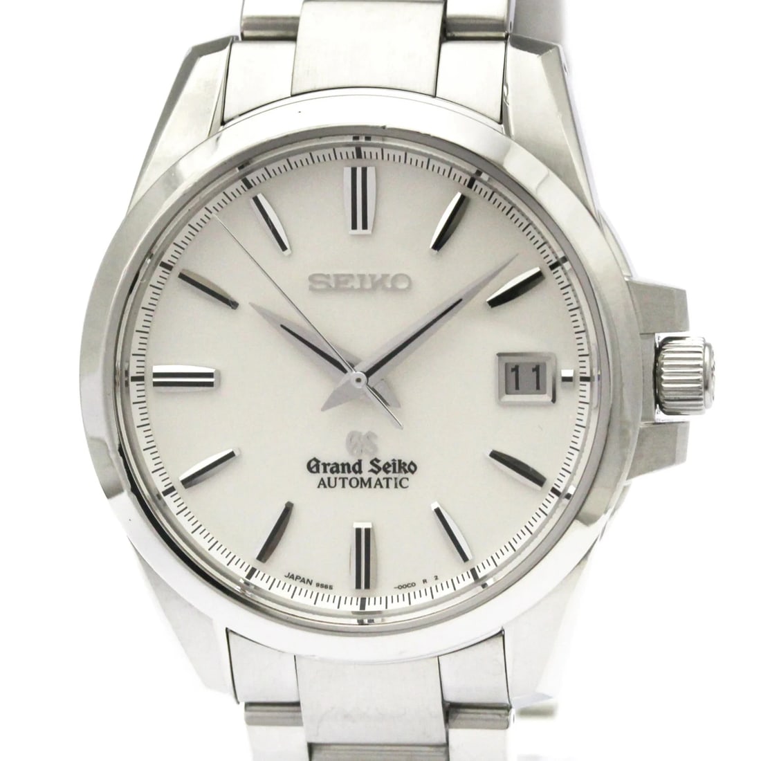 GRAND SEIKO STAINLESS STEEL AUTOMATIC WATCH: Grand Seiko Stainless Steel Automatic Watch Brand: Seiko Type/Style: Wristwatch Material: (Case) Stainless steel (Band) Stainless steel Color: Dial Color Silver Size: Case Diameter 40mm / 1.57inch