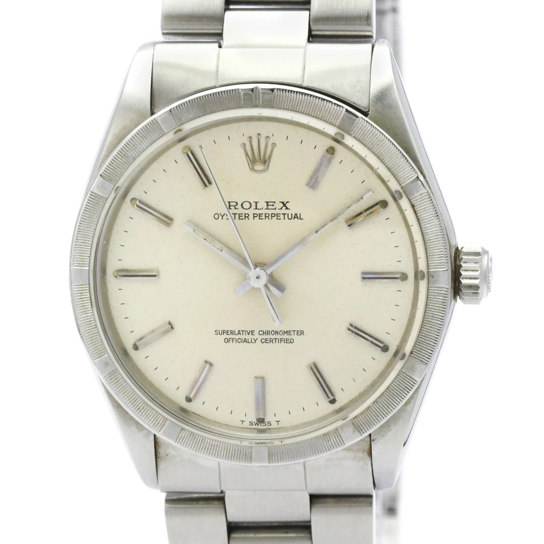 ROLEX OYSTER PERPETUAL STEEL AUTOMATIC WATCH: Rolex Oyster Perpetual Steel Automatic Watch Brand: Rolex Type/Style: Wristwatch Material: (Case) Stainless steel (Band) Stainless steel Color: Dial Color Silver Size: Case Diameter 34mm / 1.34inch