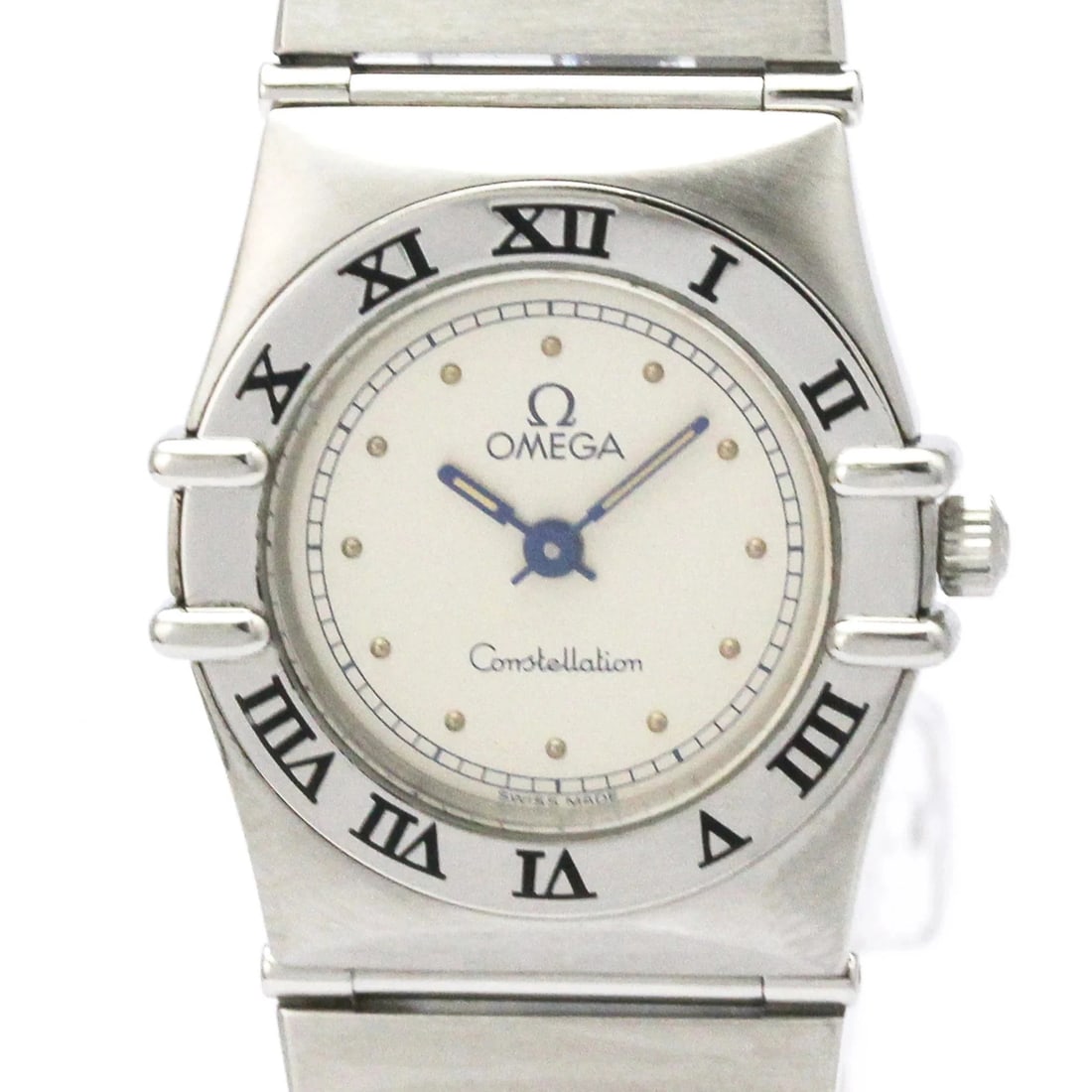 OMEGA CONSTELLATION STEEL WATCH: Omega Constellation Steel Watch Brand: Omega Type/Style: Wristwatch Material: (Case) Stainless steel (Band) Stainless steel Color: Dial Color Silver Size: Case Diameter 22mm / 0.87inch Accessories: