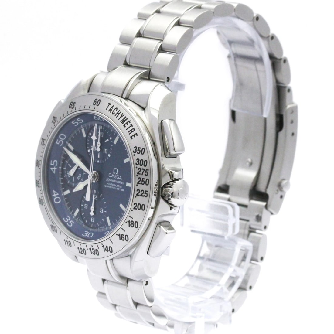 OMEGA SPEEDMASTER SPLIT SECOND STEEL AUTOMATIC WATCH - 2