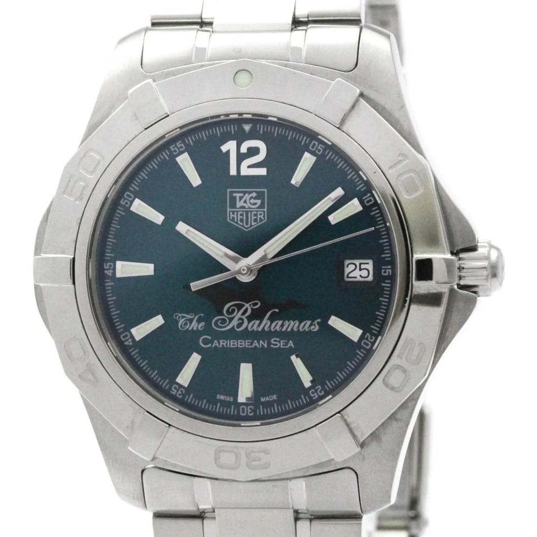 TAG HEUER AQUARACER BAHAMAS CARIBBEAN LIMITED WATCH: Tag Heuer Aquaracer Bahamas Caribbean Limited Watch Brand: Tag Heuer Type/Style: Wristwatch Material: (Case) Stainless steel (Band) Stainless steel Color: Dial Color Size: Case Diameter 38mm /