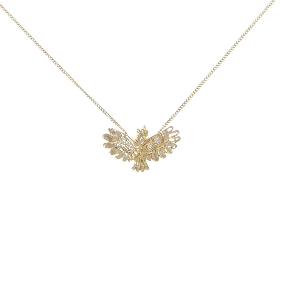 K18YG DIAMOND NECKLACE: K18YG Diamond Necklace Brand: Unbranded Type/Style: Diamond Necklace Material: K18YG, Color: YG Size: Size Length 40cm Accessories: None Accessories Notice: When purchasing pre-owned goods, please