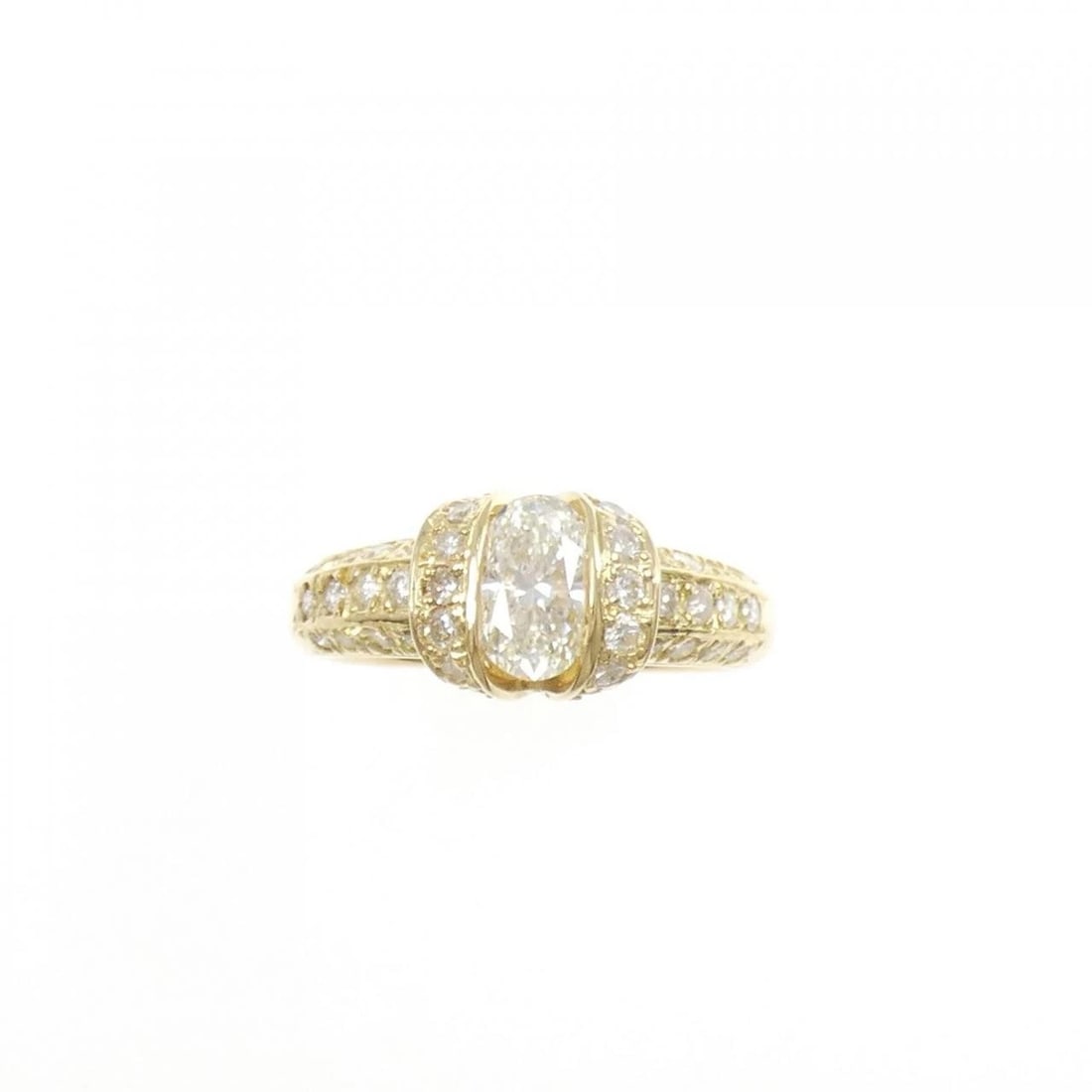 K18YG DIAMOND RING - 2