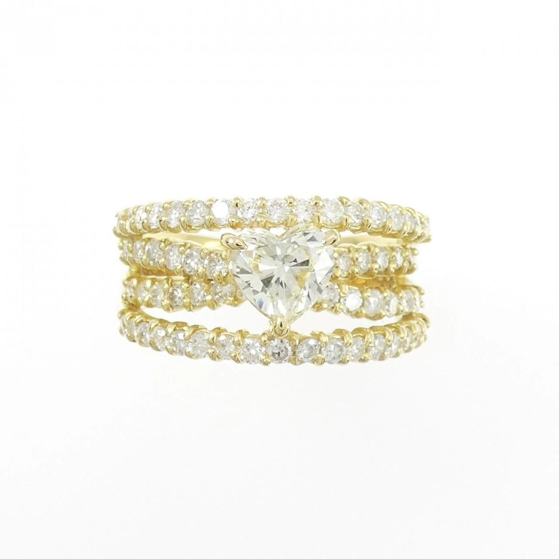 K18YG DIAMOND RING - 2