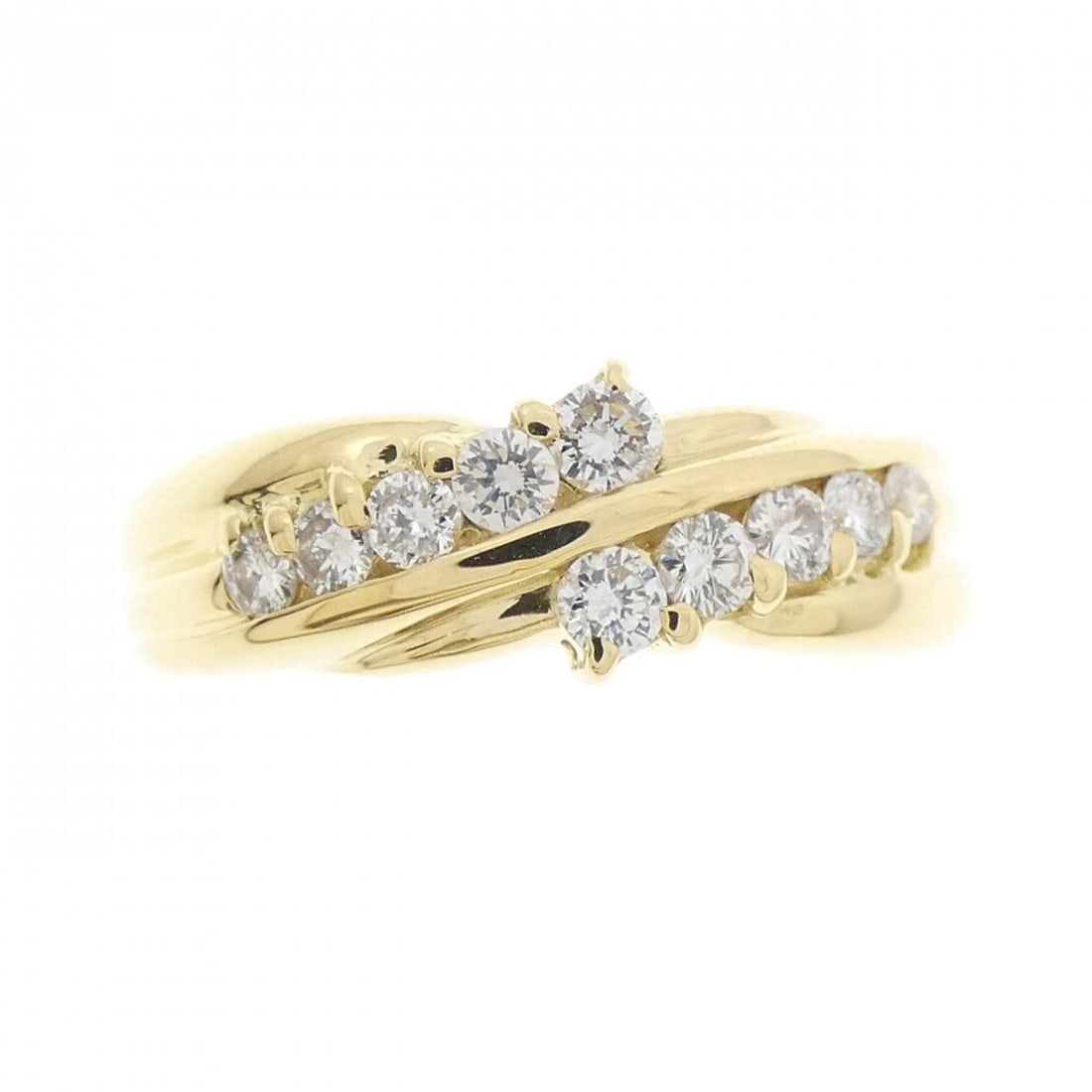 K18YG DIAMOND RING - 2