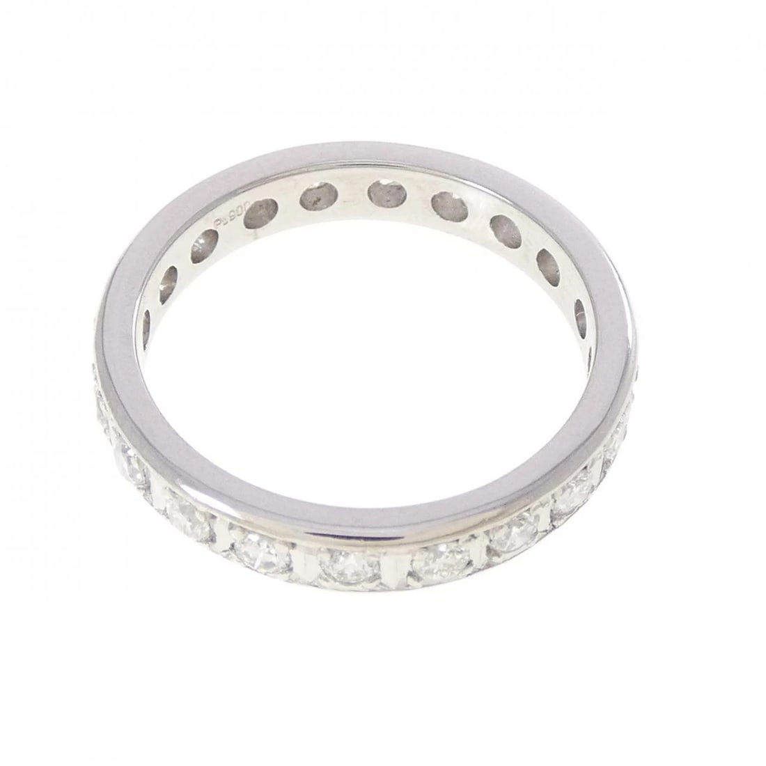 PT900 FULL ETERNITY DIAMOND RING - 2