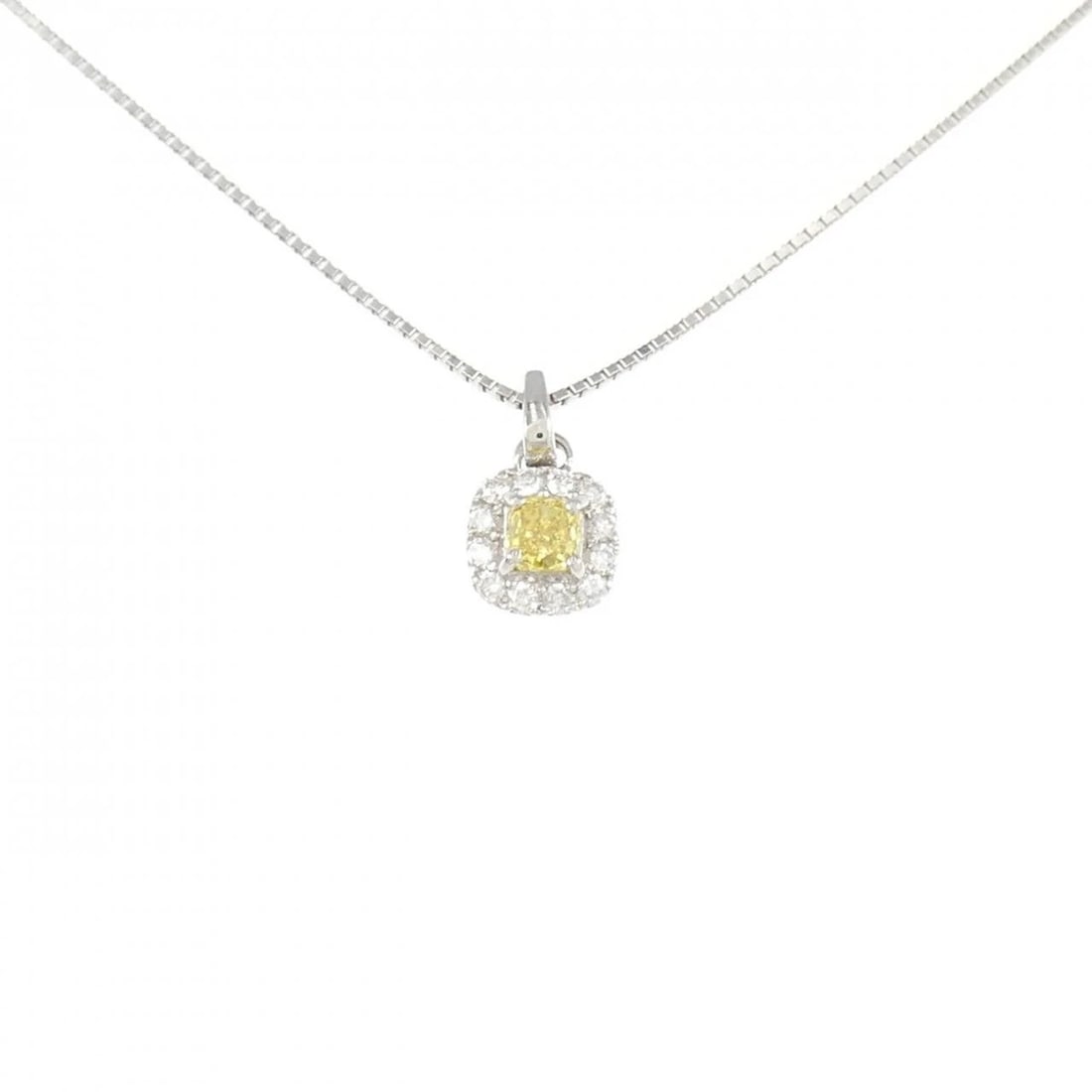 PT900/PT850 DIAMOND NECKLACE: PT900/PT850 Diamond Necklace Brand: Unbranded Type/Style: Necklace Material: PT900/PT850, Color: PT Size: Size Length 45cm Accessories: None Accessories Notice: When purchasing pre-owned g