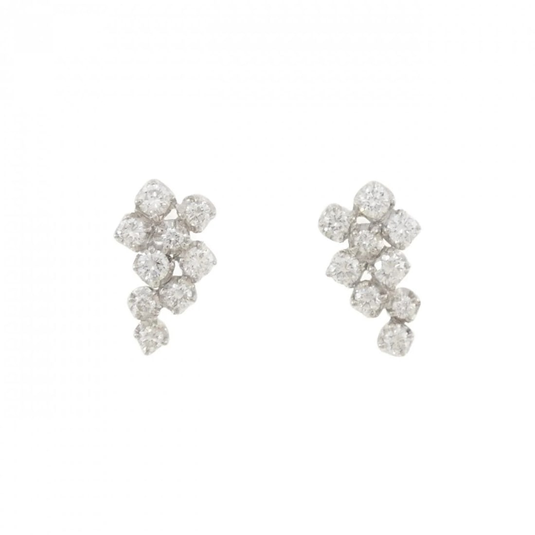 PT900 DIAMOND PIERCE: PT900 Diamond Pierce Brand: Unbranded Type/Style: Diamond Pierce/Earring Material: PT900, Color: PT Size: Actual Size Approx. height x width: 14.0mm x 7.8mm Accessories: None Accessories Notice: When