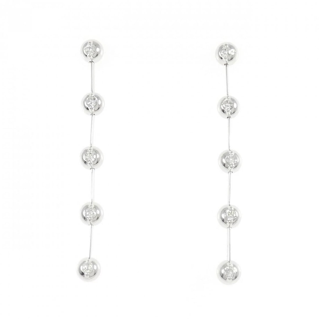K18WG DIAMOND PIERCE: K18WG Diamond Pierce Brand: Unbranded Type/Style: Diamond Pierce/Earring Material: K18WG, Color: WG Size: Actual Size Approx. length x width: 36.8mm x 3.5mm Accessories: None Accessories Notice: When