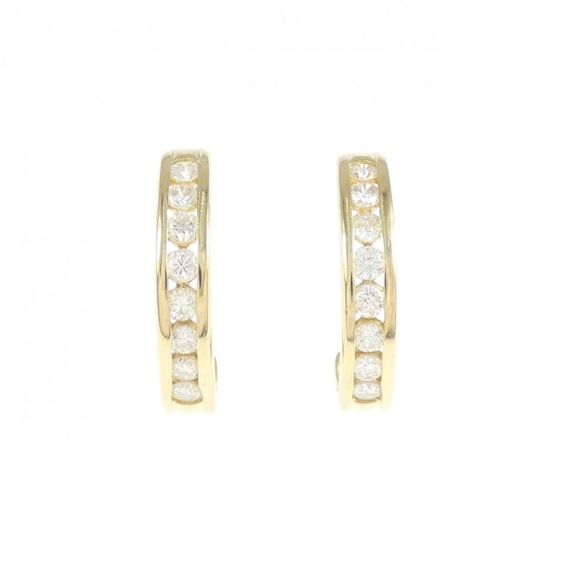 K18YG DIAMOND PIERCE: K18YG Diamond Pierce Brand: Unbranded Type/Style: Diamond Pierce/Earring Material: K18YG, Color: YG Size: Actual Size Approximate dimensions (height x width): 15.8mm x 3.1mm Accessories: None
