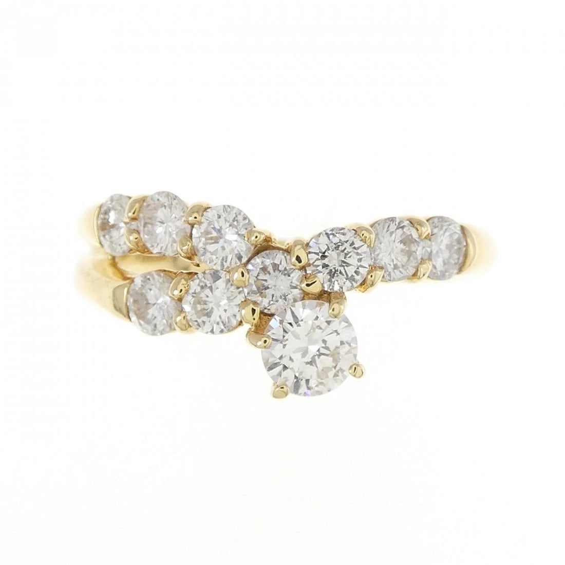 K18YG DIAMOND RING - 2